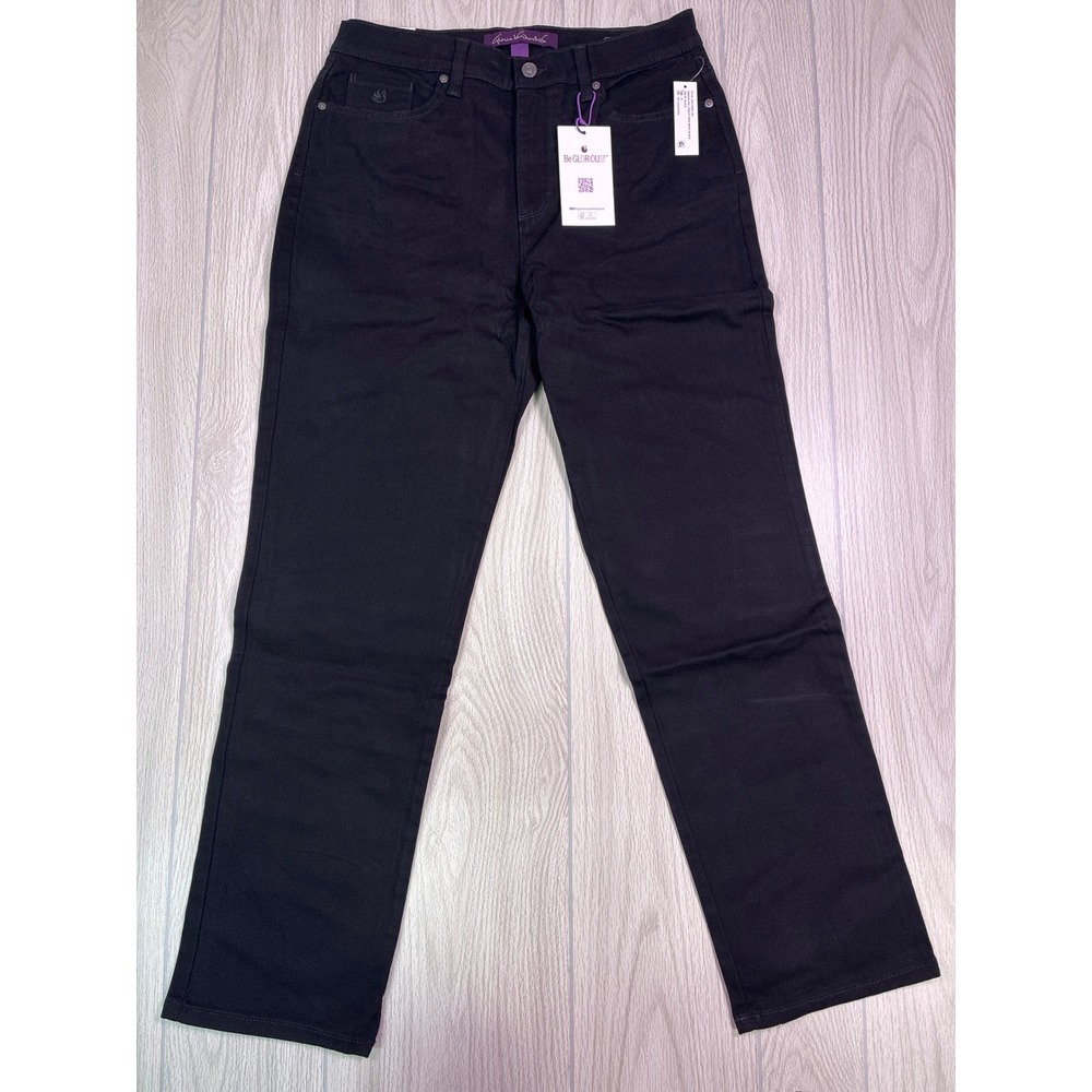 Gloria Vanderbilt Amanda Black High Rise Tapered Slimming Jeans 10 60012800-169